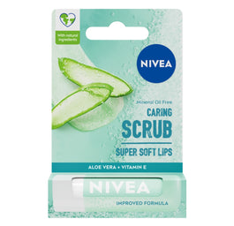 Nivea Caring Scrub pielęgnujący peeling do ust Aloes 4.8g