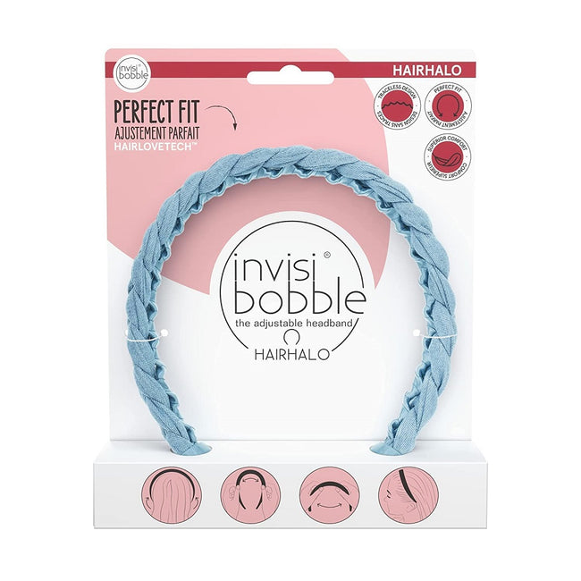 Invisibobble Hairhalo regulowana opaska do włosów Miss Denim