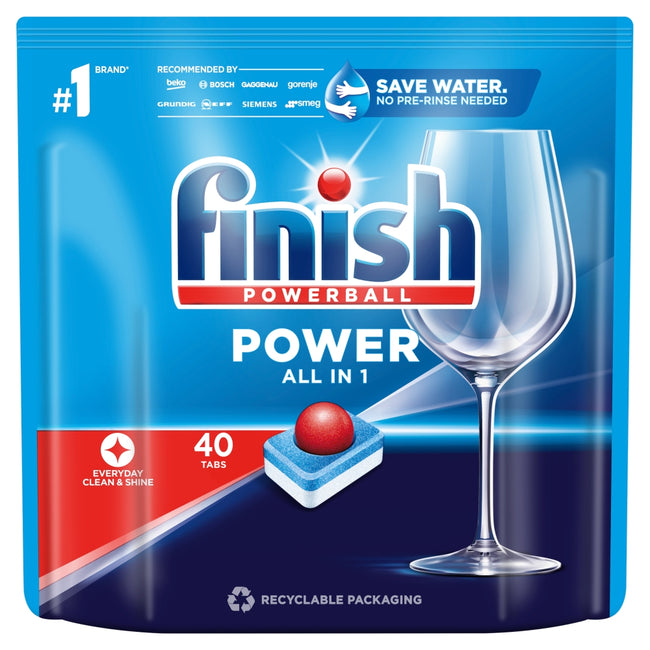 Finish Power All in 1 tabletki do zmywarki Fresh 40szt