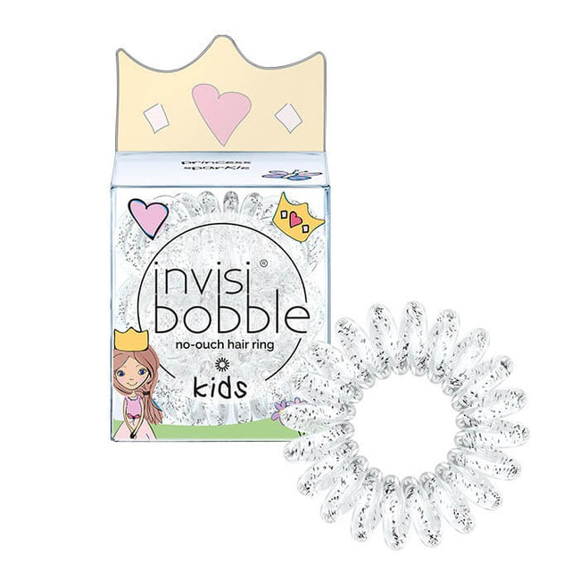 Invisibobble Kids przezroczyste gumki do włosów Princess Sparkle 3szt.