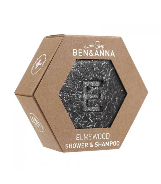 Ben&Anna Shower & Shampoo szampon i żel pod prysznic w kostce Elmswood 60g