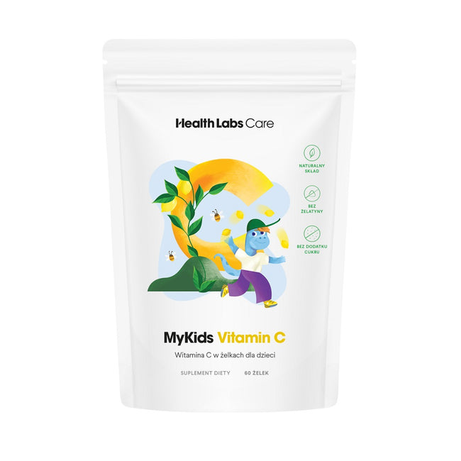 HealthLabs MyKids Vitamin C wegańska witamina C w żelkach dla dzieci suplement diety 60 żelek