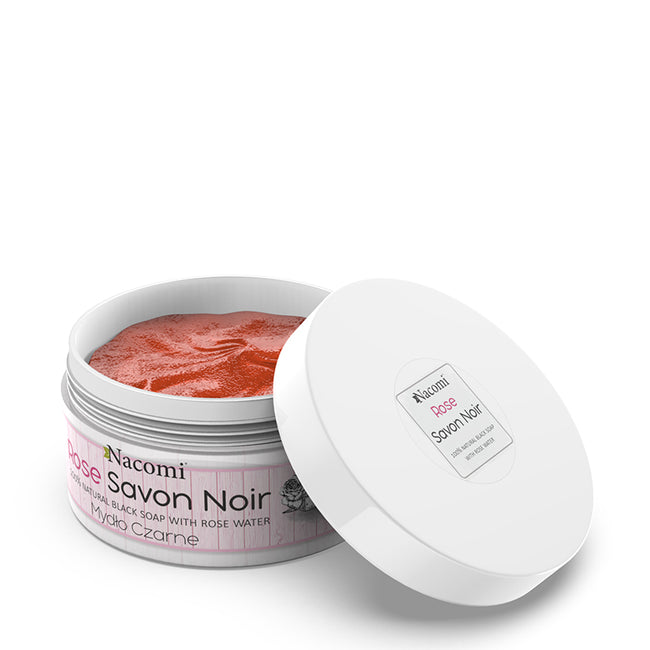 Nacomi Rose Savon Noir różane czarne mydło z wodą różaną 125g