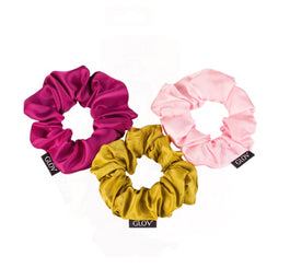 Glov Scrunchies zestaw gumek do włosów Dark Pink 3szt