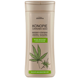 Joanna Konopie szampon nawilżająco-wzmacniający do włosów delikatnych i uwrażliwionych 200ml