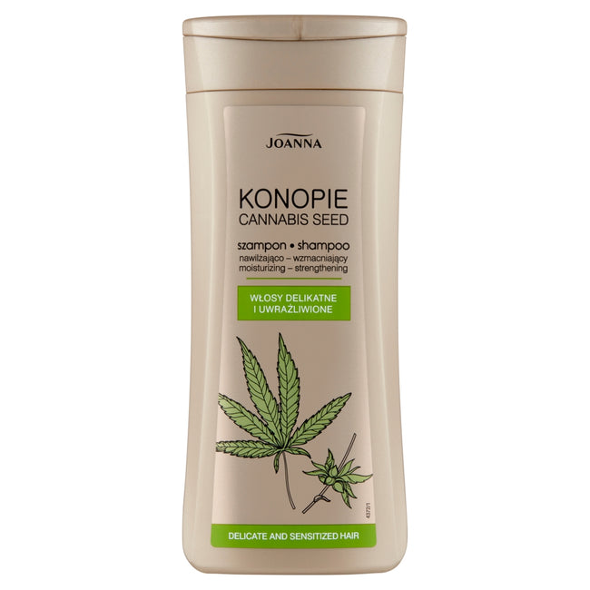 Joanna Konopie szampon nawilżająco-wzmacniający do włosów delikatnych i uwrażliwionych 200ml