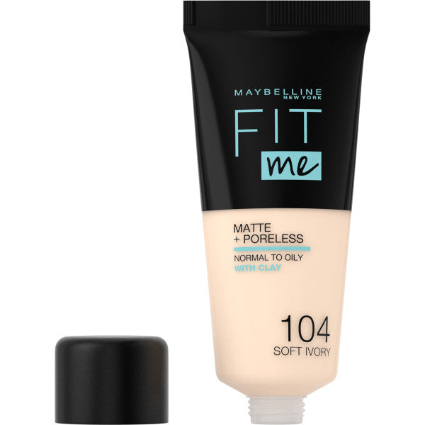 Maybelline Fit Me Matte & Poreless Foundation matujący podkład do twarzy 104 Soft Ivory 30ml