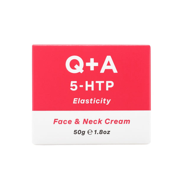 Q+A 5-HTP Elasticity Face & Neck Cream ujędrniający krem do twarzy i szyi z suplementem 5-HTP 50g