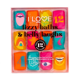 I Love Fizzy Baths & Belly Laughs zestaw kulek do kąpieli 12x30g