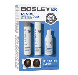 BosleyMD Revive Non Color-Treated zestaw szampon do włosów 150ml + odżywka do włosów 150ml + pianka bez spłukiwania 100ml