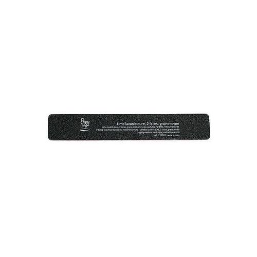 Peggy Sage 2-Way Nail File Coarse pilnik do paznokci prostokątny dwustronny 100/180 czarny 1szt