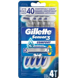 Gillette Sensor3 Comfort jednorazowe maszynki do golenia 4szt