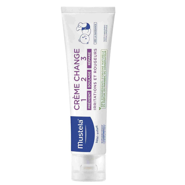 Mustela Bebe Creme Change 123 krem do przewijania dla noworodków i niemowląt 50ml