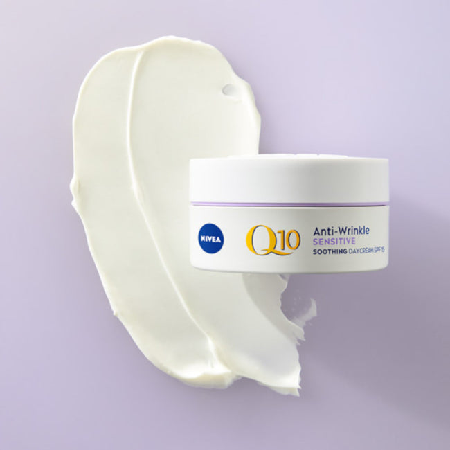 Nivea Q10 Ukojenie przeciwzmarszczkowy łagodzący krem na dzień SPF15 50ml