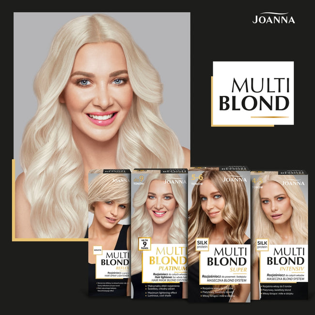 Joanna Multi Blond Platinum rozjaśniacz do całych włosów do 9 tonów