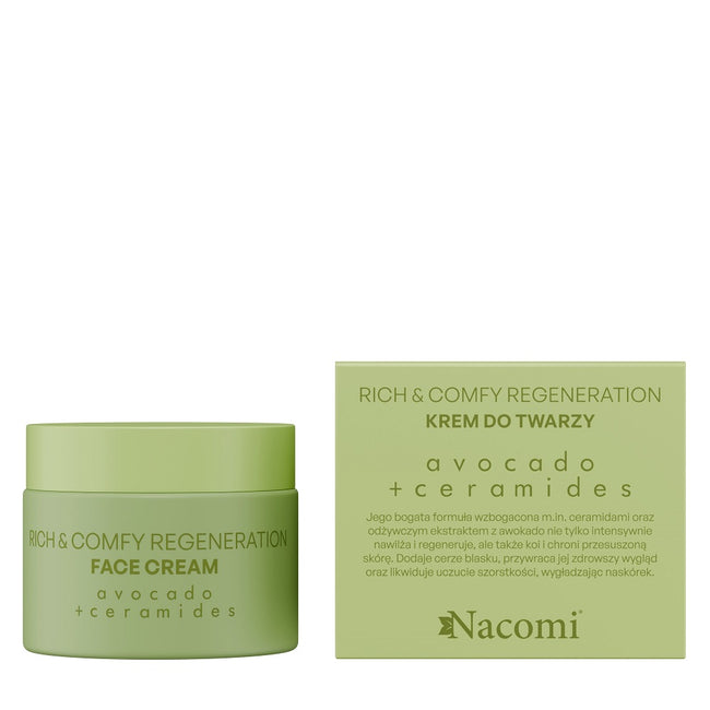 Nacomi Rich & Comfy Regeneration krem do twarzy Avocado 40ml