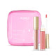 KIKO Milano Eyes & Lips Set zestaw pomadka o wysokiej trwałości 01 Natural Rose 6ml + metaliczny cień do powiek 03 1.6g