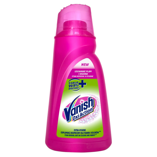 Vanish Oxi Action Extra Hygiene dezynfekujący odplamiacz do tkanin w płynie 1400ml