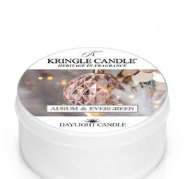 Kringle Candle Daylight świeczka zapachowa Aurum & Evergreen 42g