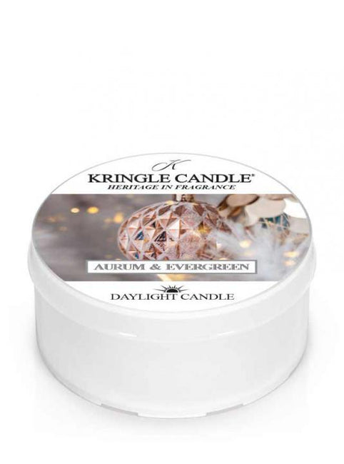 Kringle Candle Daylight świeczka zapachowa Aurum & Evergreen 42g
