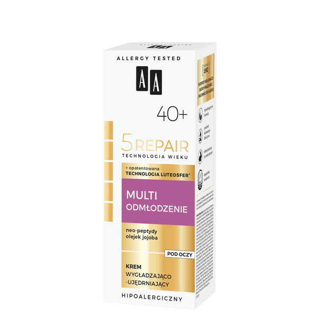 AA Technologia Wieku 5Repair 40+ Multi Odmłodzenie krem pod oczy wygładzająco-ujędrniający 15ml