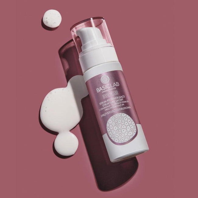 BasicLab Esteticus serum regenerujące strukturę skóry z ceramidami 1% prebiotykiem 2% i witaminą E 3% 30ml