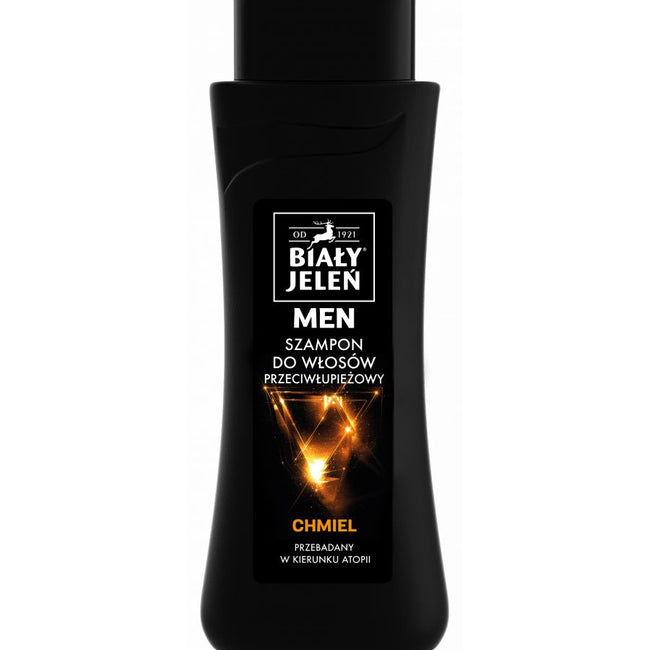 Biały Jeleń For Men hipoalergiczny przeciwłupieżowy szampon do włosów z ekstraktem z chmielu 300ml
