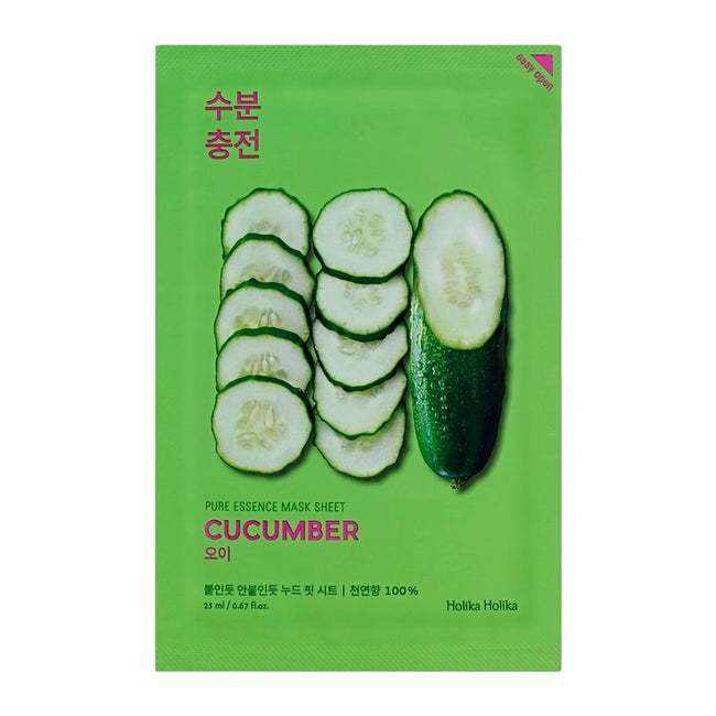 HOLIKA HOLIKA Pure Essence Mask Sheet Cucumber nawilżająca maseczka z ekstraktem z ogórka 23ml