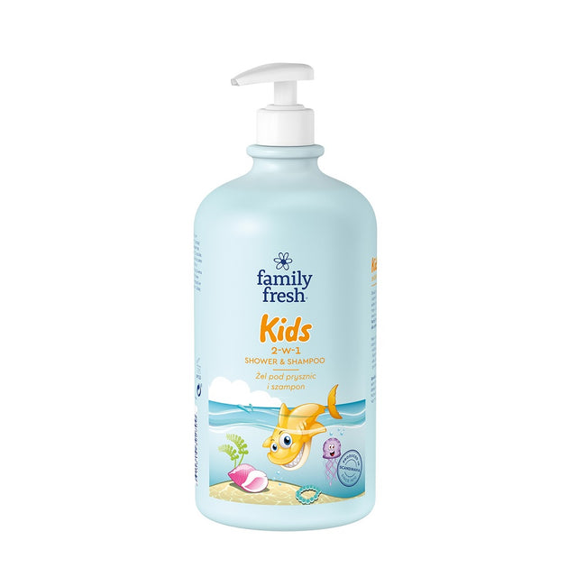 Family Fresh Kids żel pod prysznic i szampon 2w1 dla dzieci 1000ml