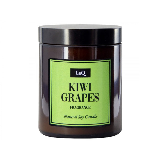 LaQ Króliczka świeca sojowa Kiwi i Winogrona 180ml