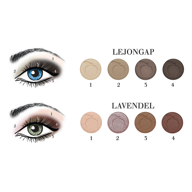 IDUN Minerals Eyeshadow Palette paletka cieni do powiek 407 Lavendel 4g
