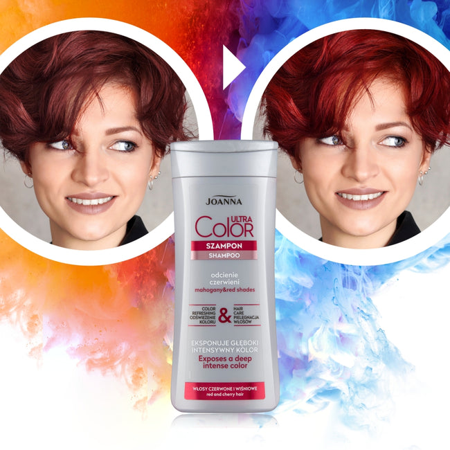 Joanna Ultra Color szampon do włosów podkreślający odcienie czerwieni i wiśni 200ml