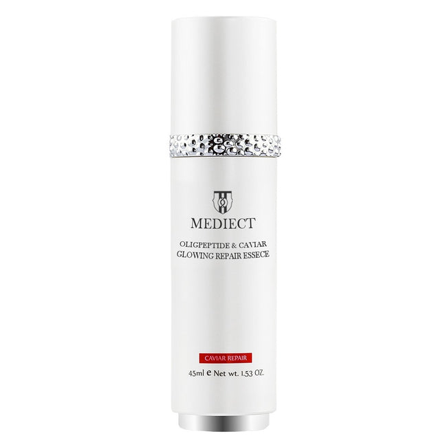 Mediect Oligopeptide & Caviar Glowing Repair Essence rozświetlająca esencja naprawcza dla skóry suchej i starzejącej się 45ml