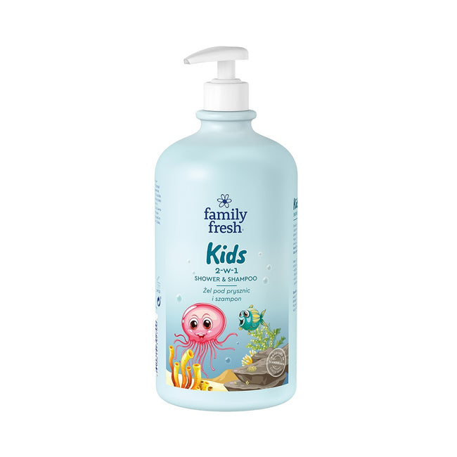 Family Fresh Kids żel pod prysznic i szampon 2w1 dla dzieci 1000ml