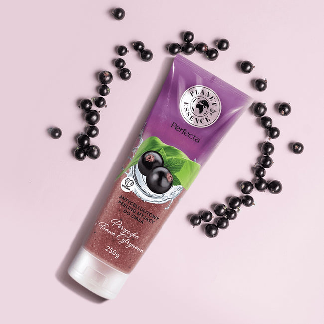 Perfecta Planet Essence antycellulitowy peeling myjący do ciała Porzeczka i Trawa Cytrynowa 250ml