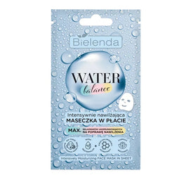 Bielenda Water Balance intensywnie nawilżająca maseczka do twarzy w płacie 1szt.