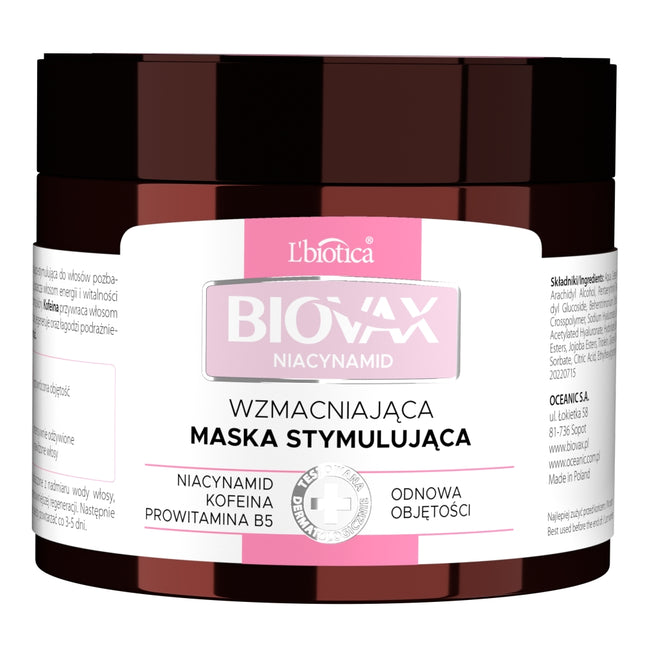 BIOVAX Niacynamid wzmacniająca maska stymulująca 250ml