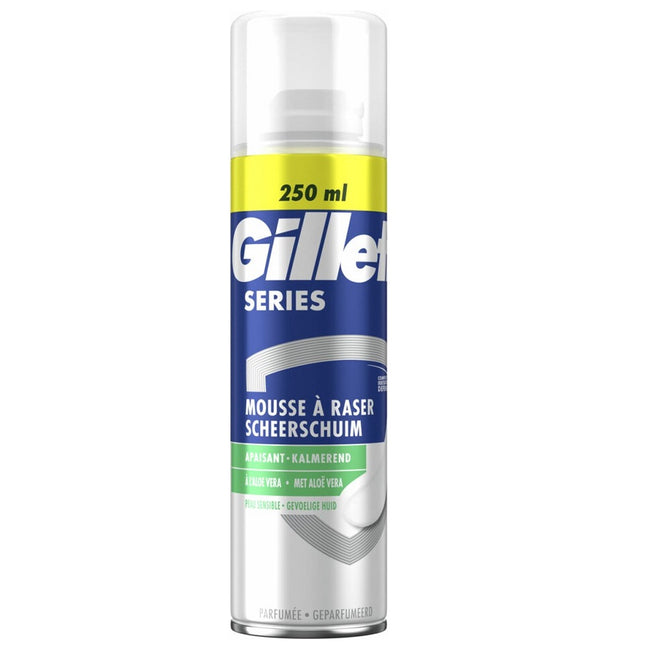 Gillette Series Sensitive pianka do golenia z aloesem 250ml