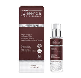 Bielenda Professional SupremeLab Power Of Nature regenerująco-odmładzające serum do twarzy z ekstraktem ze śluzu ślimaka 30g