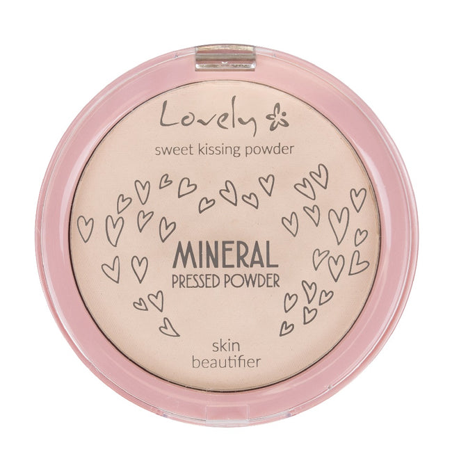 Lovely Mineral Pressed Powder transparentny silnie matujący fikser mineralny do twarzy 10g