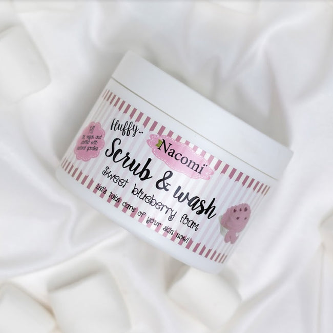 Nacomi Scrub & Wash piankowy peeling do ciała Sweet Blueberry 180 ml