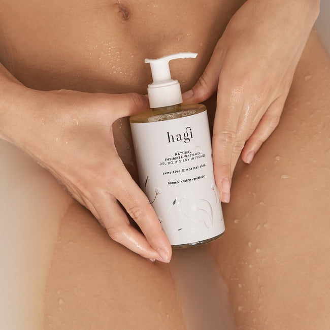 Hagi Naturalny żel do higieny intymnej Len i Bawełna 300ml