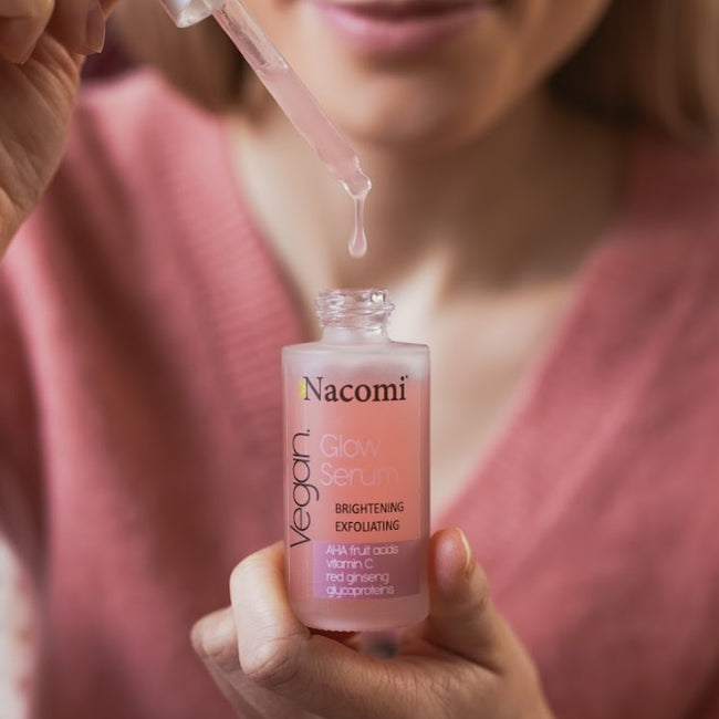 Nacomi Vegan Glow Serum serum rozjaśniająco złuszczające 40ml