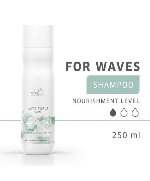 Wella Professionals Nutricurls Waves Shampoo lekki szampon do włosów falowanych 250ml