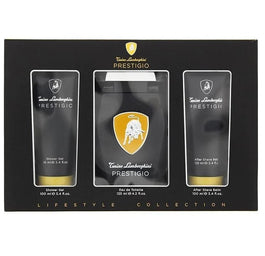 Tonino Lamborghini Prestigio zestaw woda toaletowa spray 125ml + balsam po goleniu 100ml + żel pod prysznic 100ml