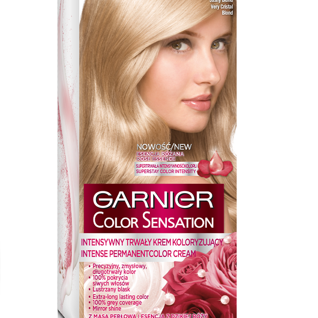 Garnier Color Sensation krem koloryzujący do włosów 9.13 Beżowy Jasny Blond