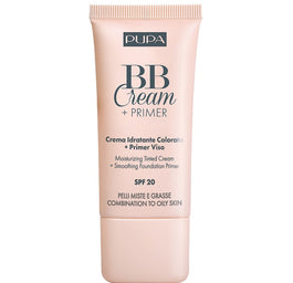 Pupa Milano BB Cream + Primer Combination To Oily Skin SPF20 krem BB i baza pod makijaż do cery tłustej i mieszanej 001 Nude 30ml