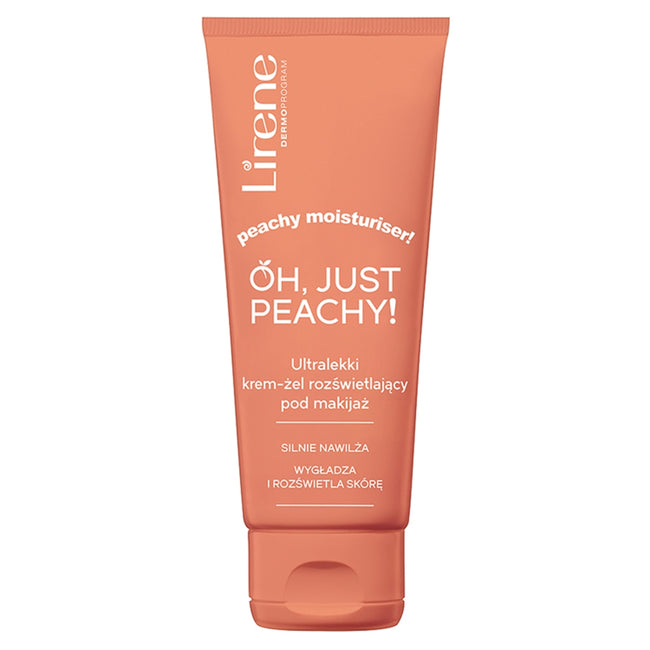 Lirene Oh Just Peachy! ultralekki krem-żel rozświetlający pod makijaż 50ml