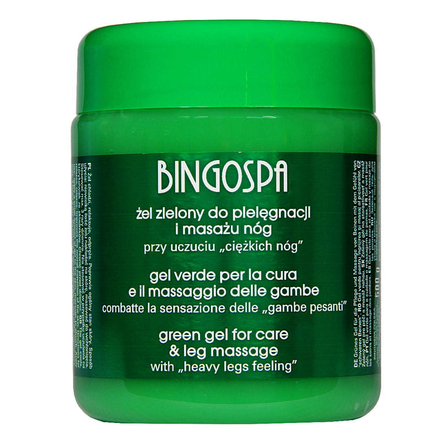 BingoSpa Żel zielony do pielęgnacji i masażu nóg 500g