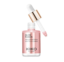 KIKO Milano Glow Fusion Highlighting Drops metaliczny rozświetlacz do twarzy w płynie 01 Platinum Rose 10ml